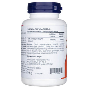 Now Foods TMG betainas 1000 mg - 100 tablečių - Magnis.lt