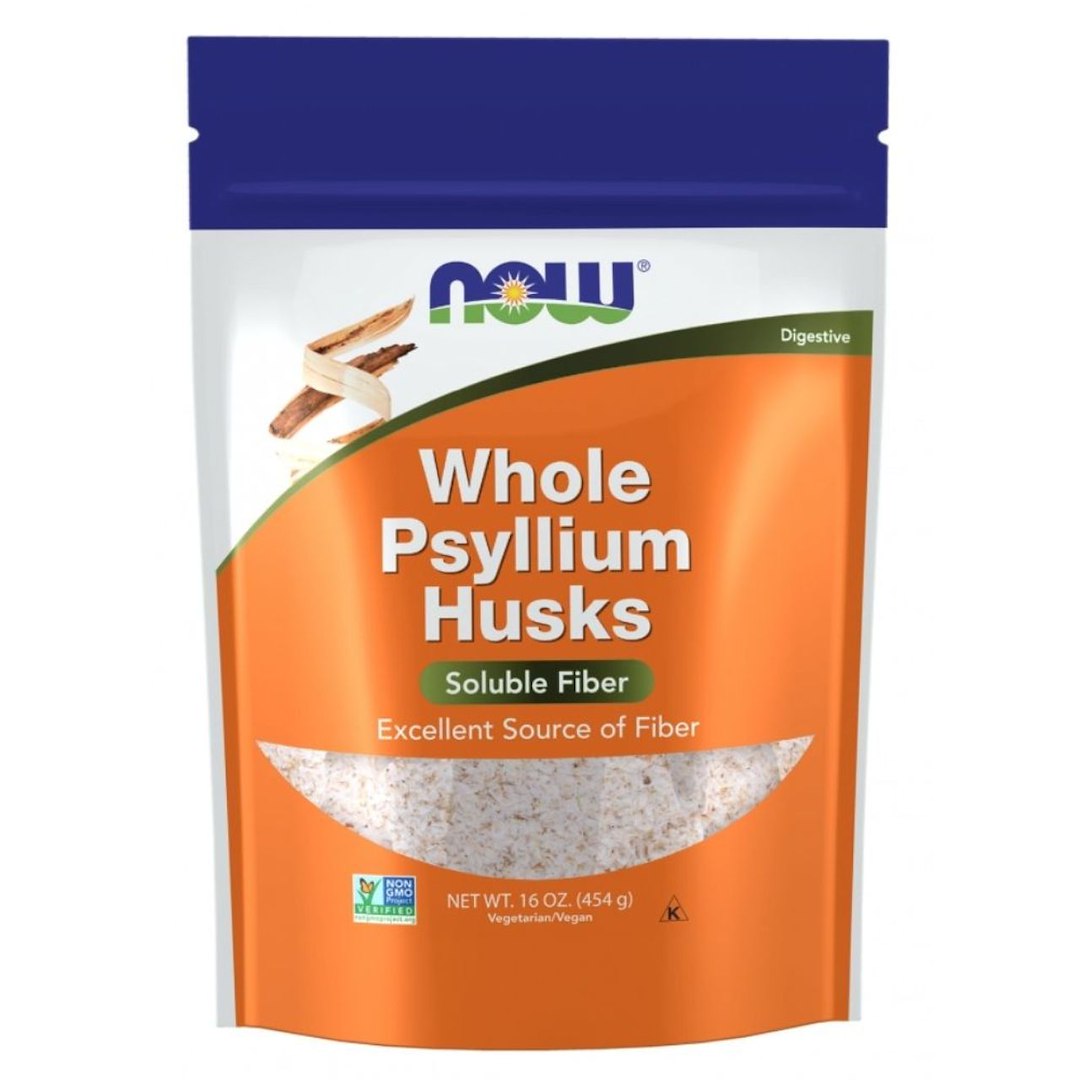 Now Foods Psyllium sėklų lukštai - 454 g