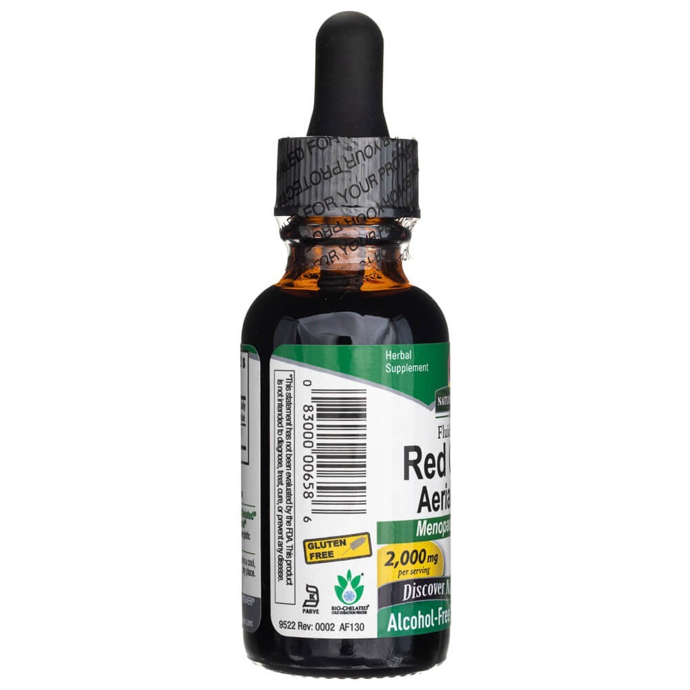 Nature's Answer Raudonųjų dobilų antžeminės dalys, skystas ekstraktas, be alkoholio 2000 mg - 30 ml