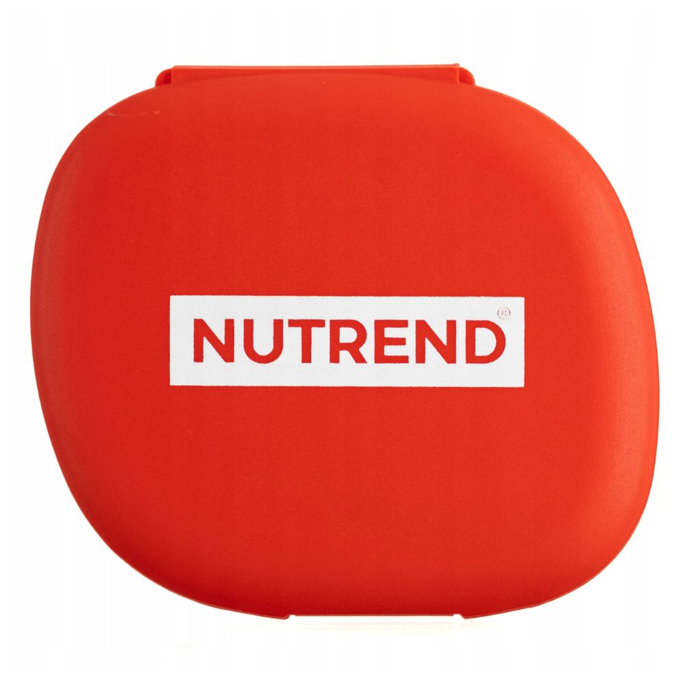 Nutrend Pill Box dėžutė kapsulėms, vitaminams su skyreliais raudona - Magnis.lt