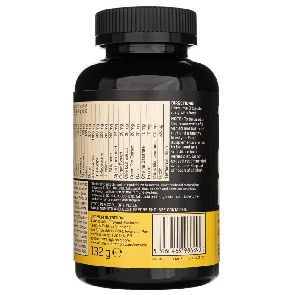 Optimum Nutrition Opti-Men (Multivitaminai aktyviems vyrams) - 90 tablečių
