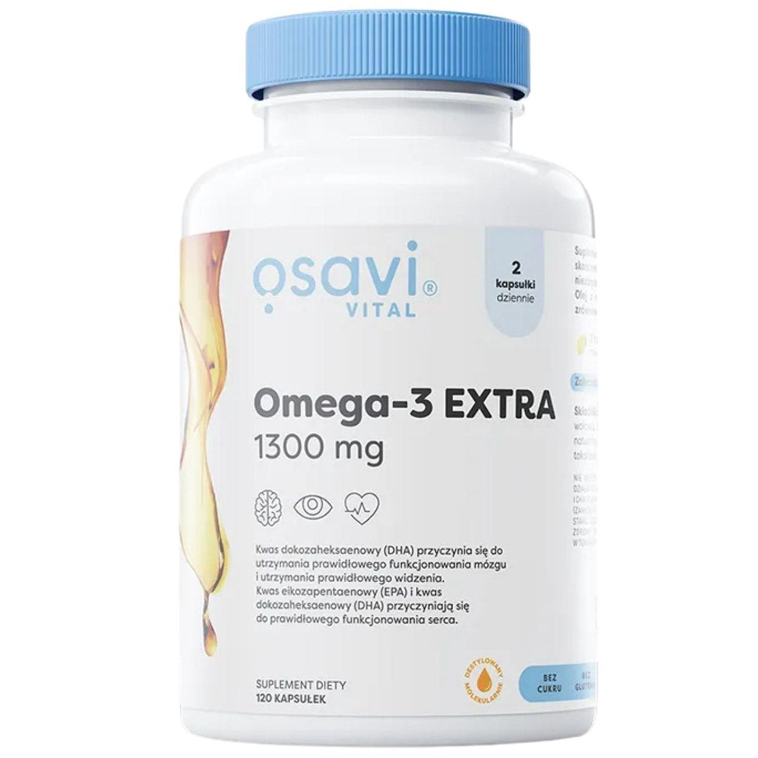 Osavi Omega-3 Extra 1300 mg, citrina - 120 kapsulių
