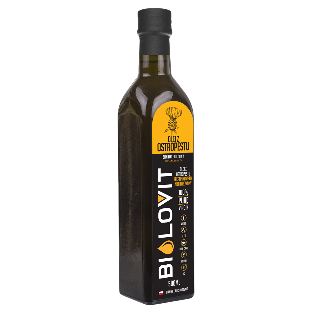 Bilovit Thistle Oil šalto spaudimo aliejus - 500 ml - Magnis.lt
