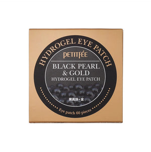 Petitfee hidrogeliniai akių įklotai Black Pearl&amp;Gold - 60 vnt.