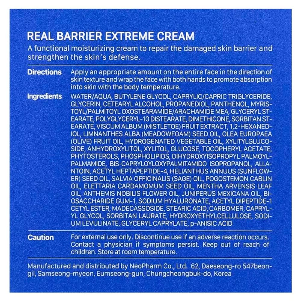 Real Barrier Extreme Regeneration regeneracinis kremas - 50 ml