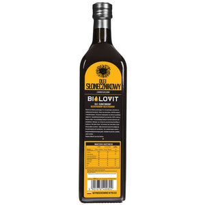 Bilovit Šaltai spaustas saulėgrąžų aliejus - 1000 ml - Magnis.lt