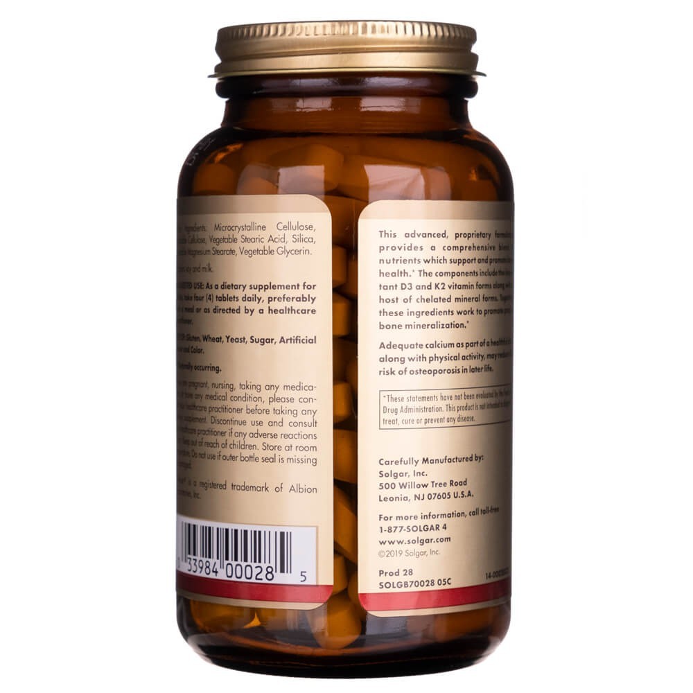 Solgar Advanced Calcium Complex - 120 tablečių