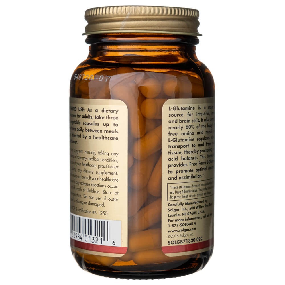 Solgar L-Glutaminas 500 mg - 100 kapsulių