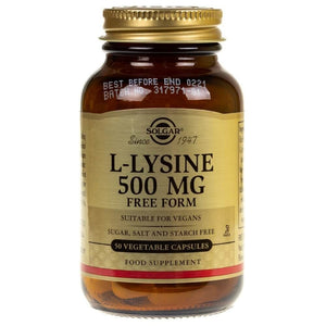 Solgar L-lizinas 500 mg - 50 kapsulių - Magnis.lt