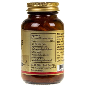Solgar L-lizinas 500 mg - 50 kapsulių - Magnis.lt
