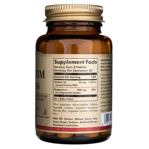 Solgar Magnis su vitaminu B6 - 100 tablečių - Magnis.lt