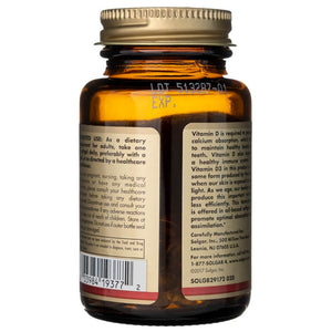 Solgar vitaminas D3 125 mcg (5000 TV) - 100 minkštųjų gelių