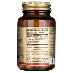 Solgar Folate 1333 mcg DFE (Metafolin® 800 mcg) - 100 tablečių