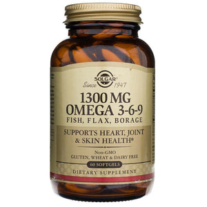 Solgar Omega 3-6-9 1300 mg - 60 minkštųjų gelių - Magnis.lt