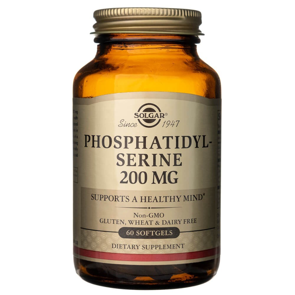 Solgar fosfatidilserinas 200 mg - 60 minkštųjų gelių
