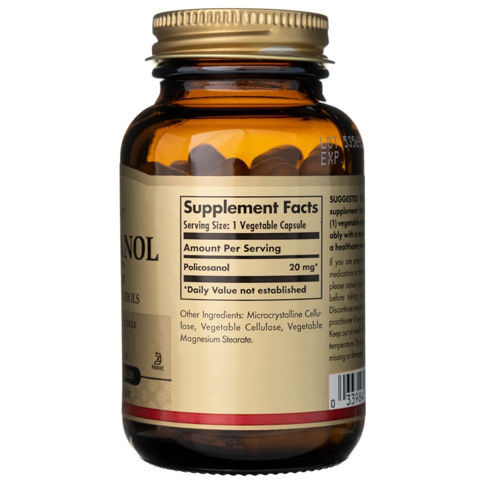 Solgar Polisozanolis 20 mg - 100 kapsulių