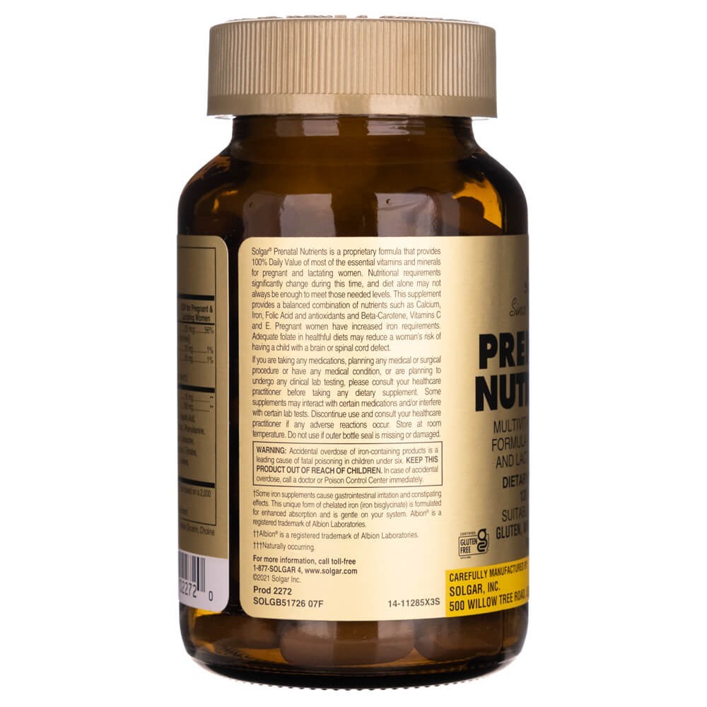 Solgar Prenatal Nutrients - 120 tablečių - Magnis.lt