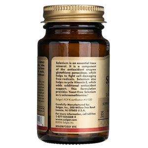 Solgar Selenas be mielių 100 mcg - 100 tablečių - Magnis.lt