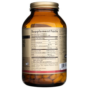 Solgar Extra Strength Gliukozaminas Chondroitinas MSM su Ester-C - 180 tablečių