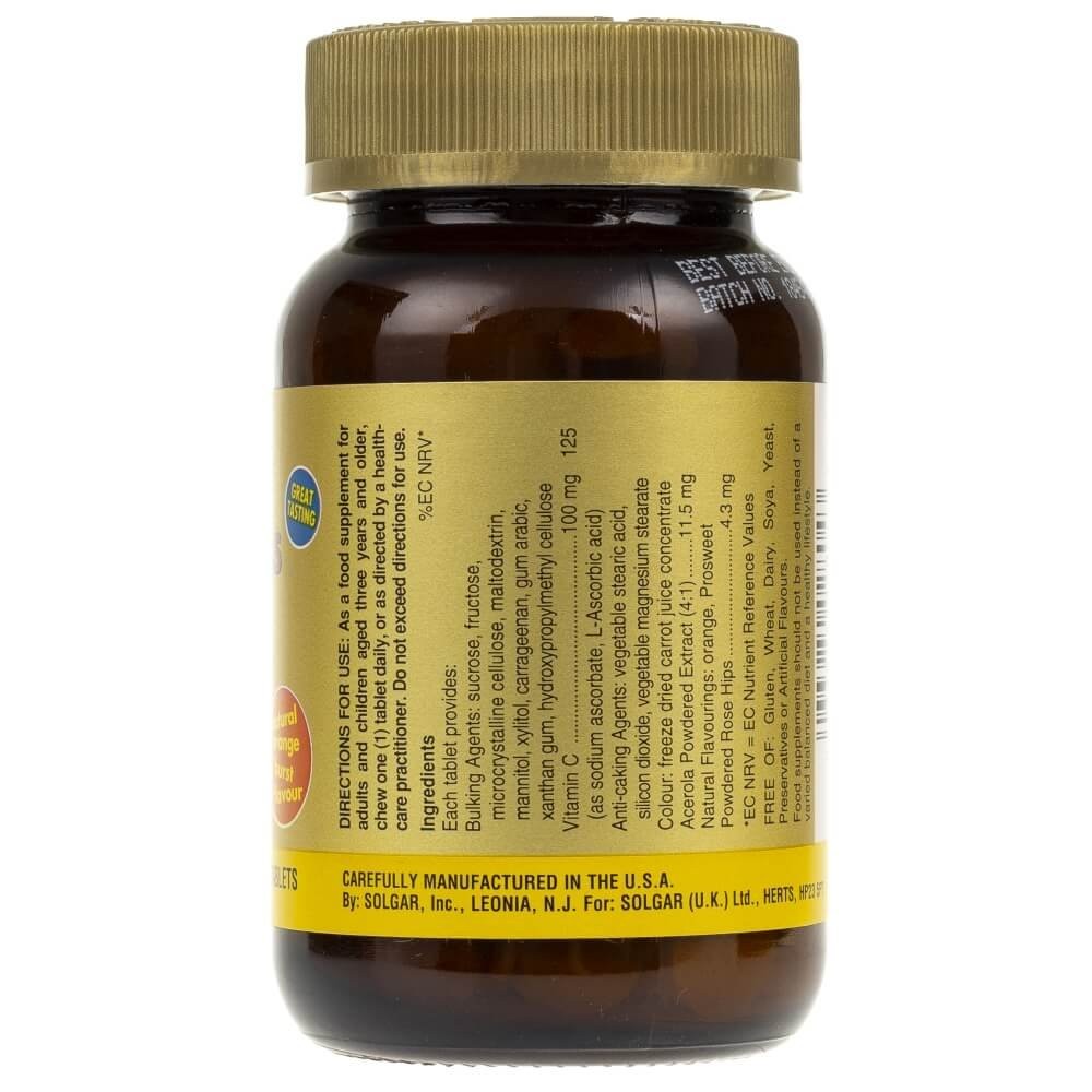 Solgar Kangaroo vitaminas C apelsinų skonio - 90 pastilių - Magnis.lt