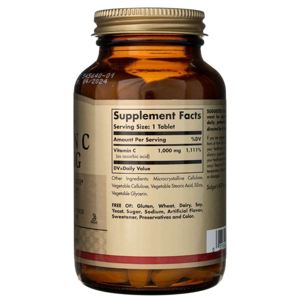 Solgar vitaminas C 1000 mg - 90 tablečių