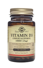 Solgar vitaminas D3 1000 TV (25 µg) - 90 tablečių - Magnis.lt