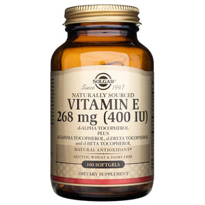 Solgar vitaminas E 268 mg - 100 minkštųjų gelių - Magnis.lt