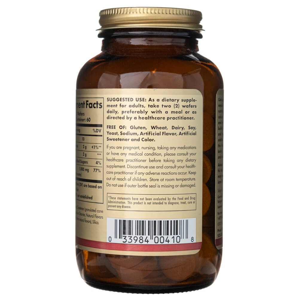 Solgar kramtomasis kalcis 500 mg - 120 lapelių