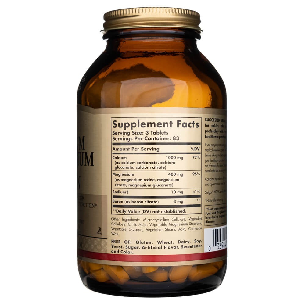 Solgar Calcium Magnesium Plus Boron - 250 tablečių