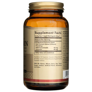 Solgar Full Spcetrum Curcumin skystasis ekstraktas - 90 minkštųjų gelių - Magnis.lt