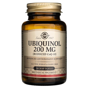 Solgar Ubichinolis 200 mg - 30 minkštųjų gelių