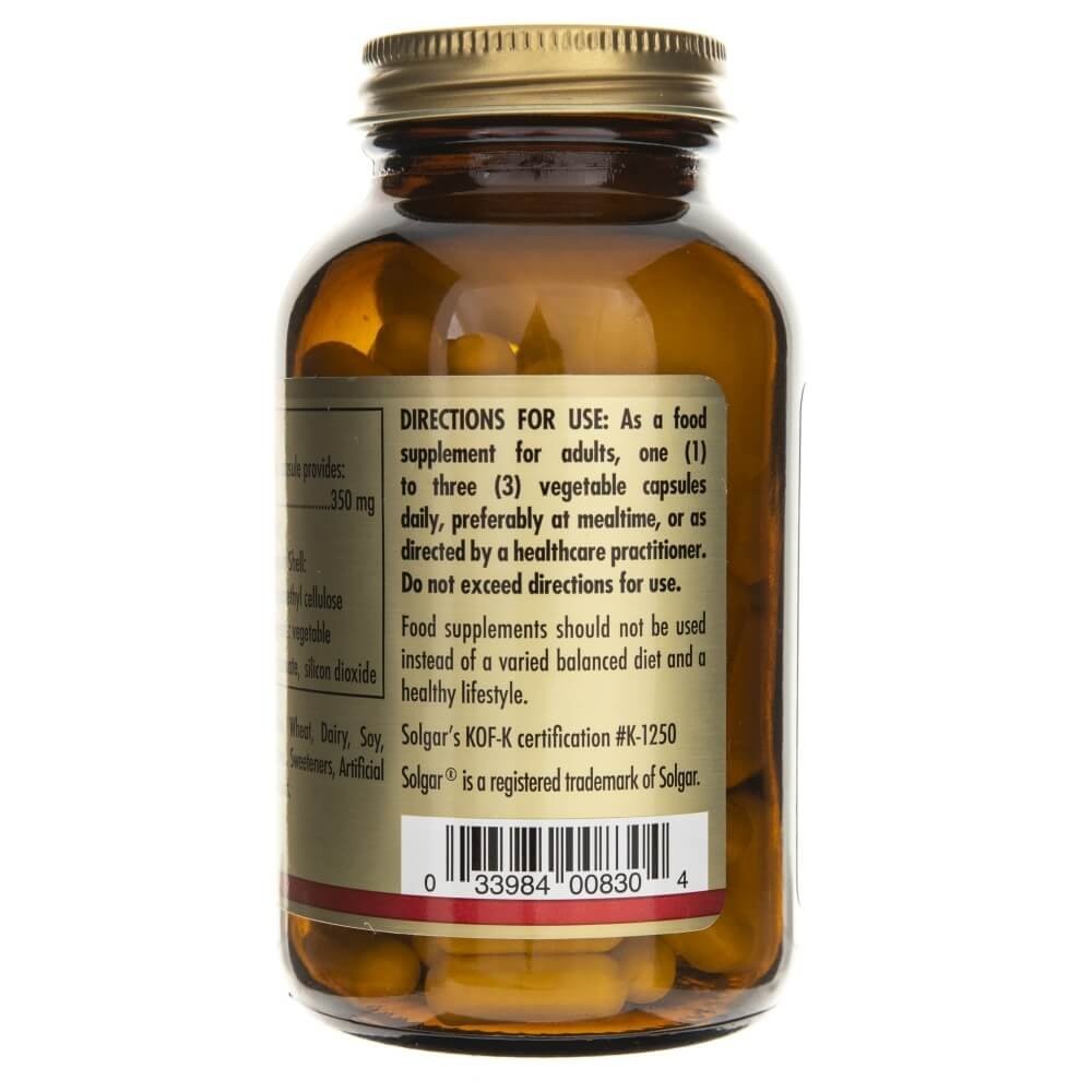 Solgar Cholinas 350 mg - 100 kapsulių - Magnis.lt