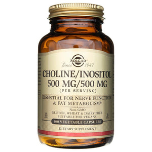 Solgar cholinas / inozitolis 500 mg - 100 kapsulių - Magnis.lt
