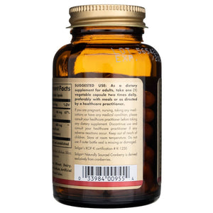 Solgar Natūralios spanguolės su vitaminu C - 60 kapsulių