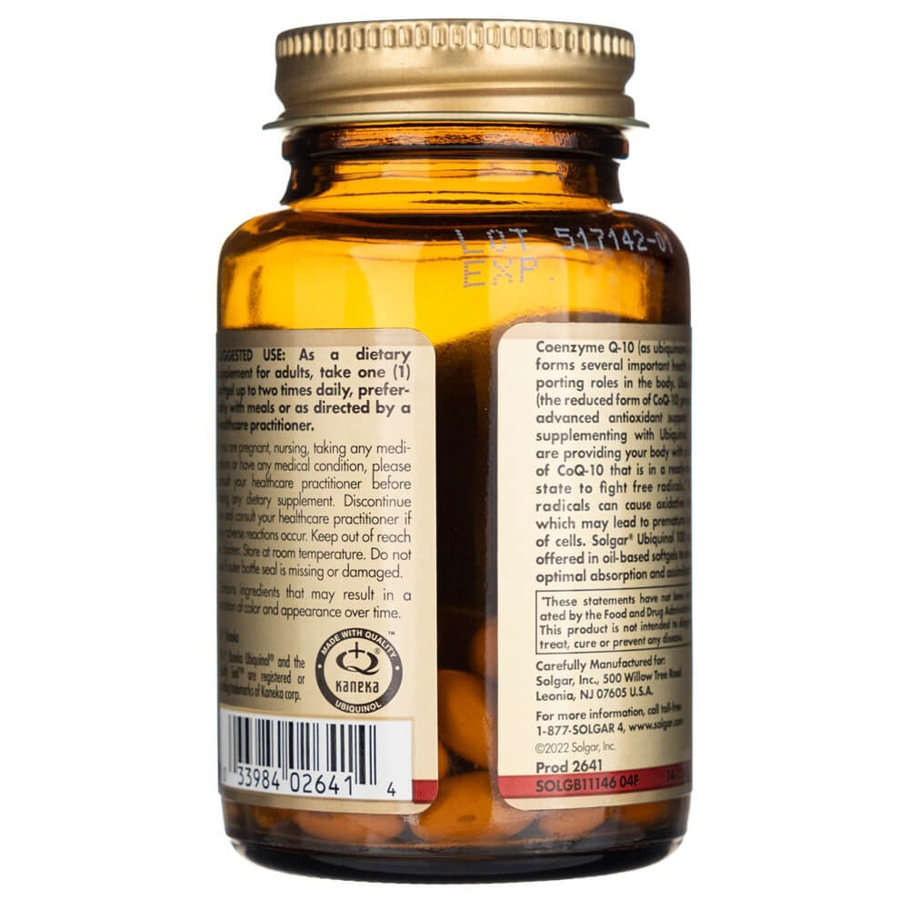 Solgar Ubichinolis 100 mg - 50 minkštųjų gelių - Magnis.lt