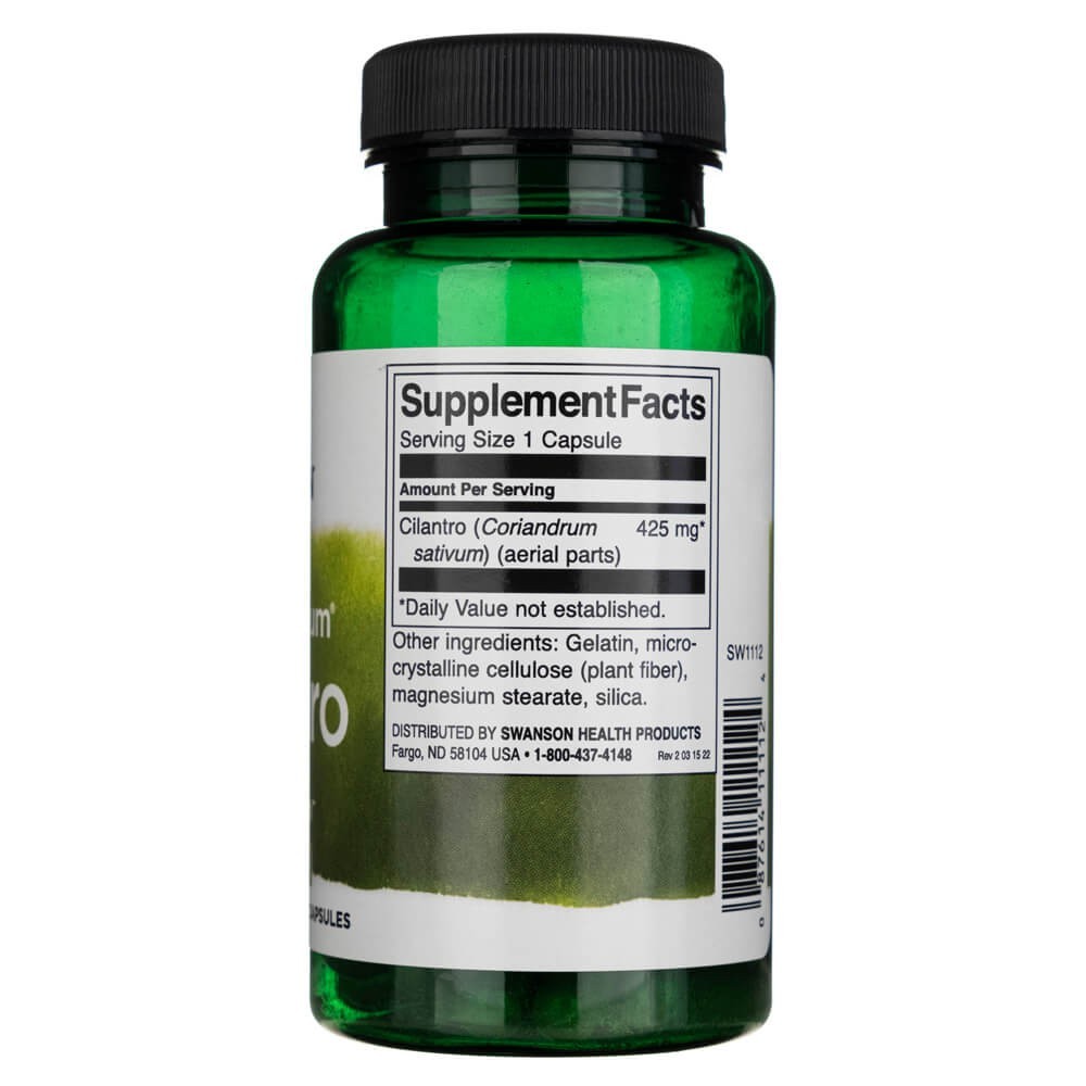 Swanson Full Spectrum Cilantro 425 mg - 60 kapsulių