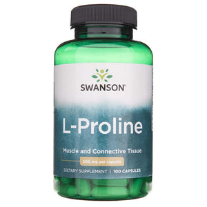 Swanson L-Proline (L-Proline) 500 mg - 100 kapsulių - Magnis.lt