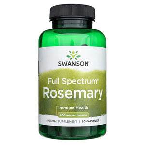 Swanson Full Spectrum Rosemary 400 mg - 90 kapsulių