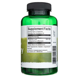 Swanson Full Spectrum Rosemary 400 mg - 90 kapsulių