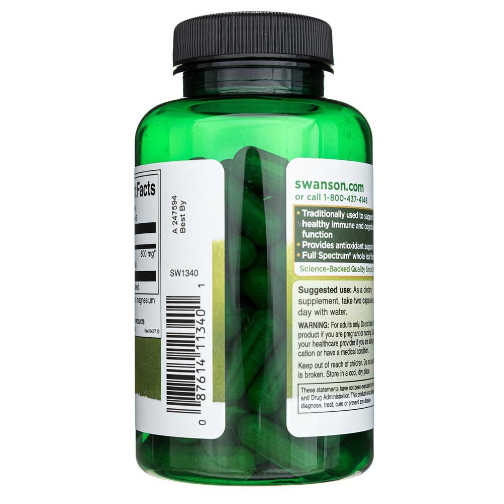 Swanson Full Spectrum Rosemary 400 mg - 90 kapsulių