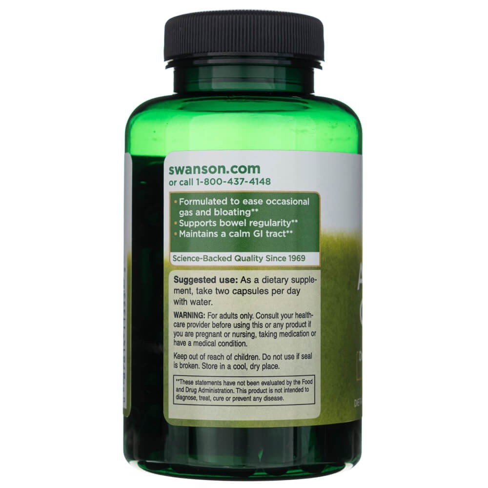 Swanson aktyvintoji medžio anglis 260 mg - 120 kapsulių - Magnis.lt