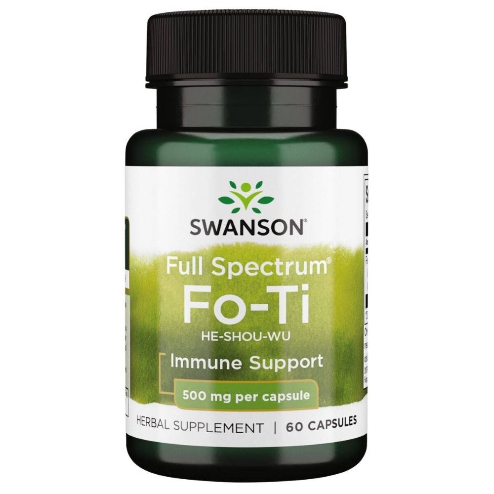 Swanson viso spektro Fo-Ti (He-Shou-Wu) 500 mg - 60 kapsulių