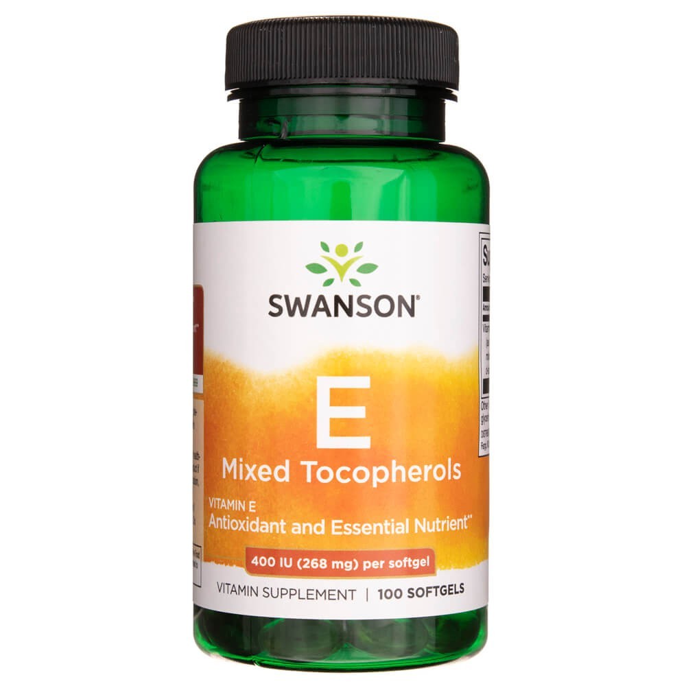 Swanson vitaminas E mišrūs tokoferoliai 400 TV - 100 minkštųjų gelių