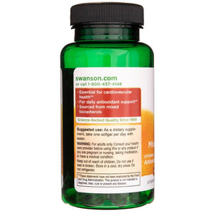 Swanson vitaminas E mišrūs tokoferoliai 400 TV - 100 minkštųjų gelių