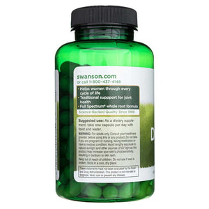 Swanson pilno spektro Dong Quai 530 mg - 100 kapsulių - Magnis.lt