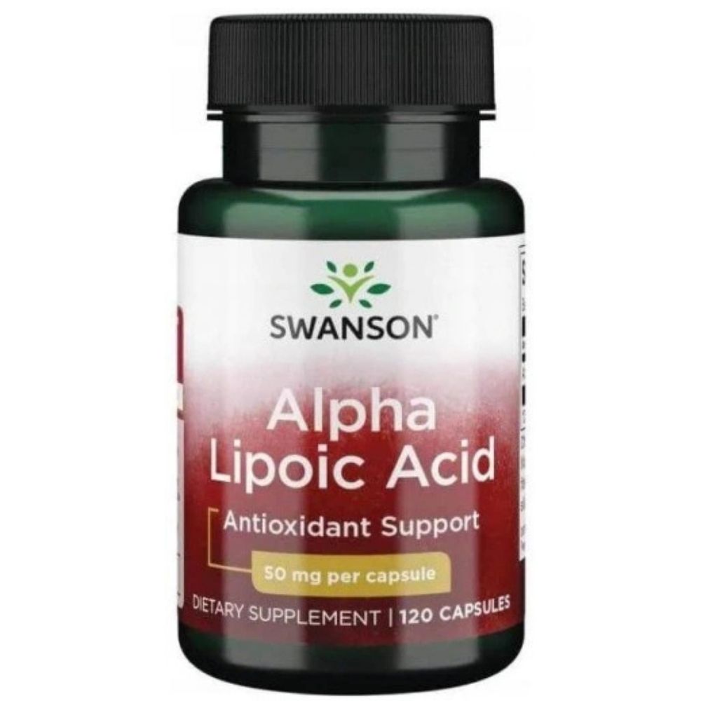 Swanson ALA, alfa-lipoinė rūgštis 50 mg - 120 kapsulių