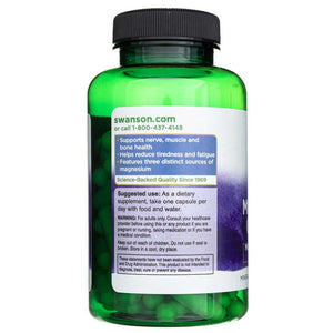 Swanson trigubas magnio kompleksas 400 mg - 100 kapsulių - Magnis.lt