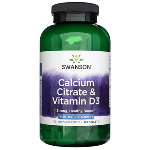 Solgar kalcio citratas ir vitaminas D3 - 250 tablečių