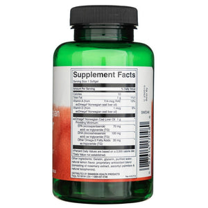 Swanson menkių kepenų aliejus - norvegiško grynumo 1000 mg - 60 kapsulių