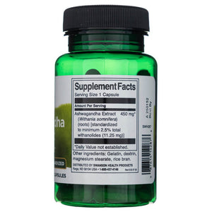 Swanson Ashwagandha ekstraktas 450 mg - 60 kapsulių - Magnis.lt